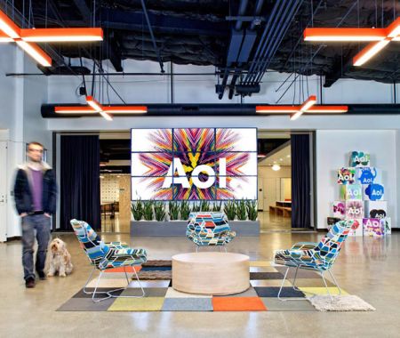 Офис американской, медиакомпании AOL (24 фото)