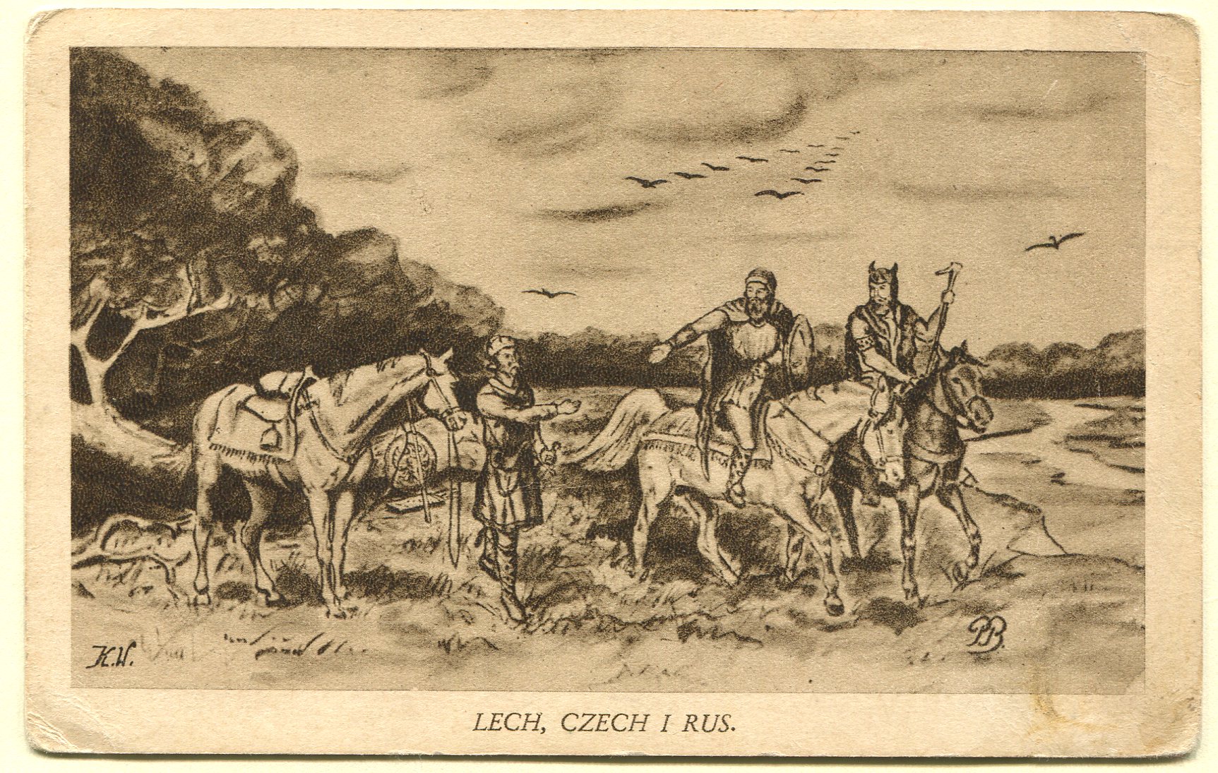 Легенда о Чехе, Лехе и Русе, основателях славянских народов