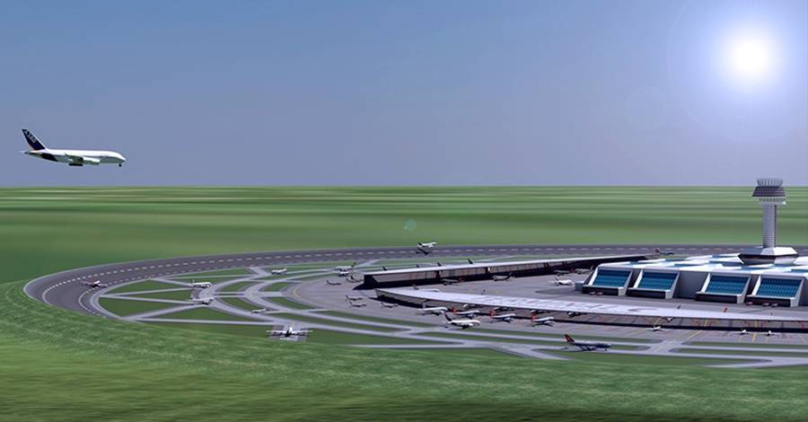 Круглая взлетная полоса — это аэропорты будущего?
