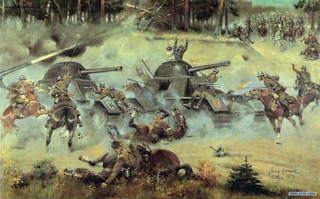 Как кавалерия воевала против танков