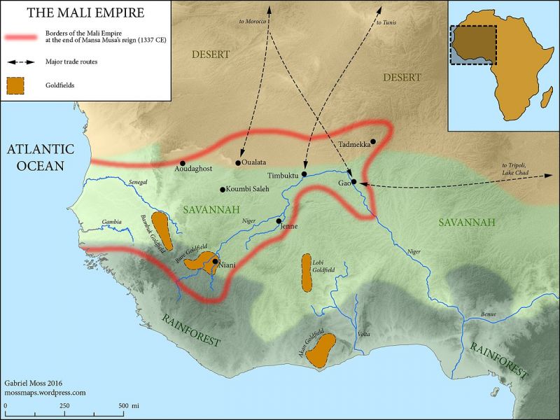 Империя Мали во время смерти Мансы Мусы