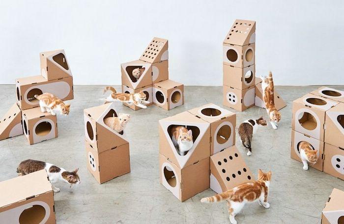 Модульные домики для кошек
