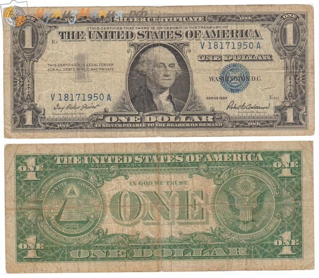 Когда напечатали первый доллар